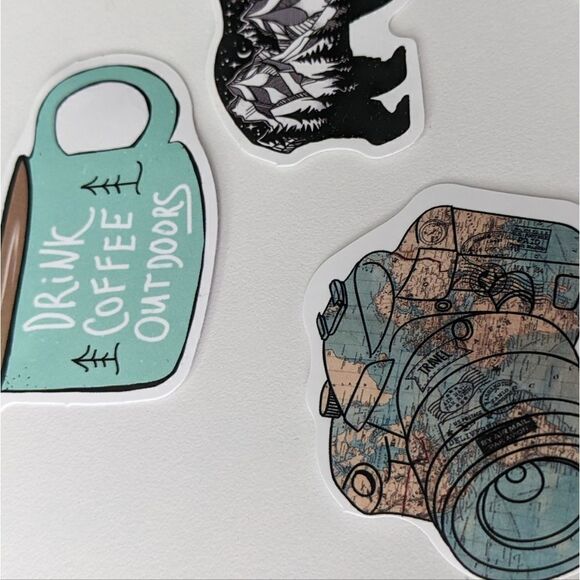 BIG lot of 20 pcs outdoor adventure hiking stickers decal H013 - Picture 3 of 6